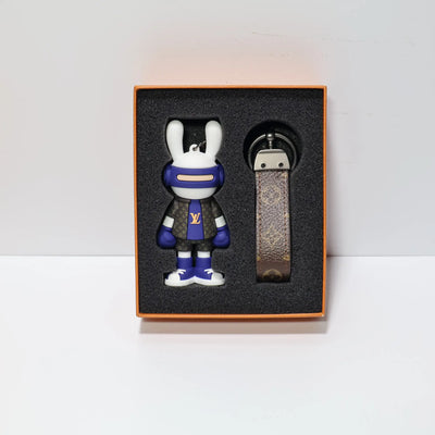 Luxury Stylish LV Rabbit Keychain Keyring Bag Charm