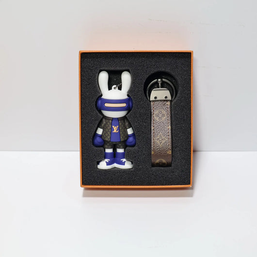 Luxury Stylish LV Rabbit Keychain Keyring Bag Charm
