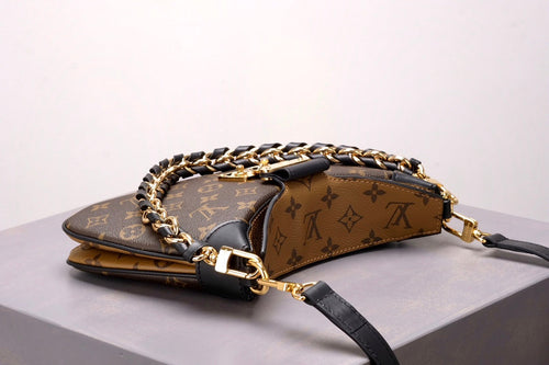 Accordion-Shaped Style Twin Handbags