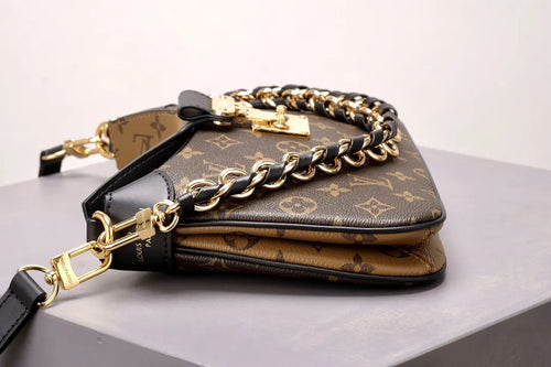 Accordion-Shaped Style Twin Handbags