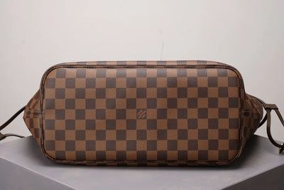 Brown Checkered Neverfull Handbag