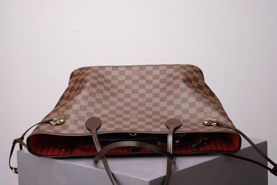 Brown Checkered Neverfull Handbag