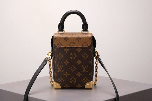 Brown Monogram Camera Box Bag