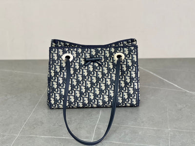 Classic Oblique Jacquard Fabric Handbag