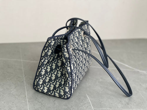 Classic Oblique Jacquard Fabric Handbag
