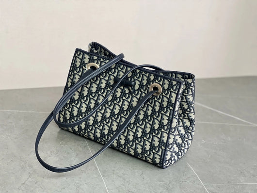 Classic Oblique Jacquard Fabric Handbag
