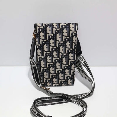 Fabric Leather DR Crossbody Bag