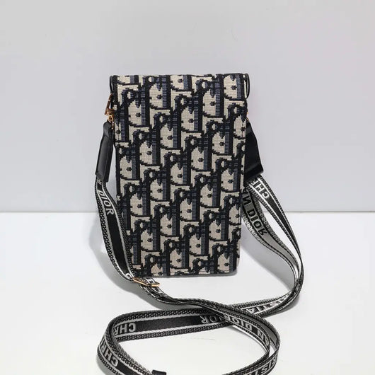 Fabric Leather DR Crossbody Bag