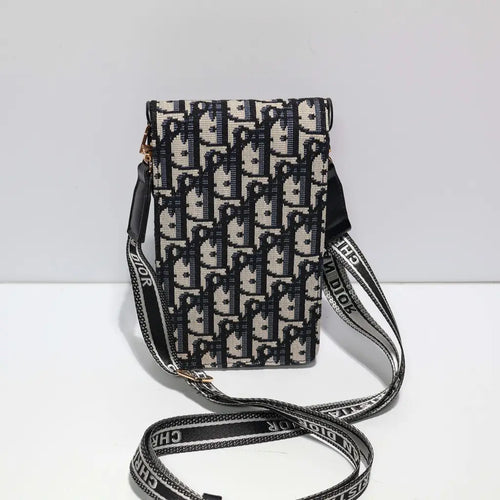 Fabric Leather DR Crossbody Bag