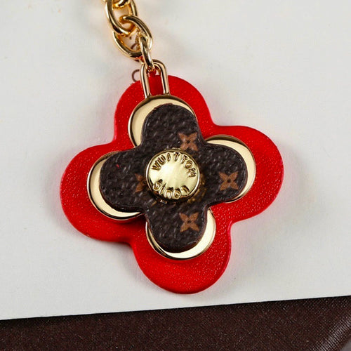 Flowers Ornament LV Keychain Bag Charm