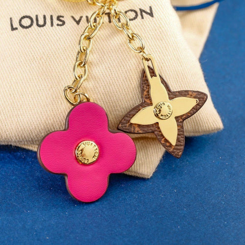 Flowers Ornament LV Keychain Bag Charm