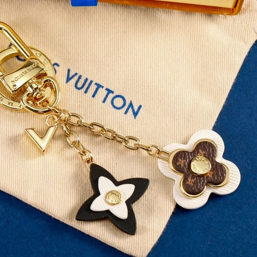 Flowers Ornament LV Keychain Bag Charm