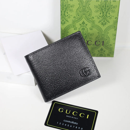 Men’s Classic Black Leather GG Wallet