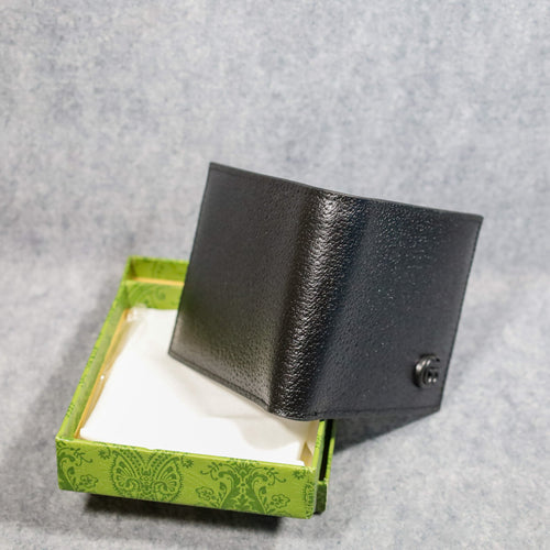 Men’s Classic Black Leather GG Wallet