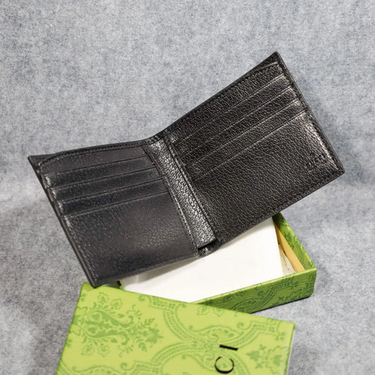 Men’s Classic Black Leather GG Wallet