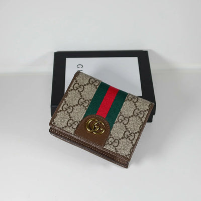 Fashion Textured Leather Printed Coated Canvas Wallet