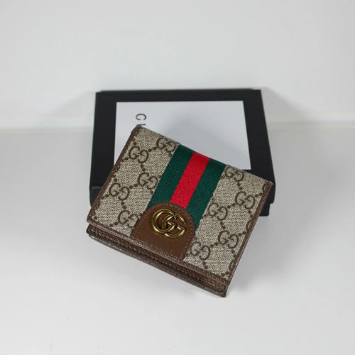 Fashion Textured Leather Printed Coated Canvas Wallet
