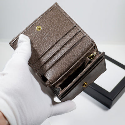 Fashion Textured Leather Printed Coated Canvas Wallet