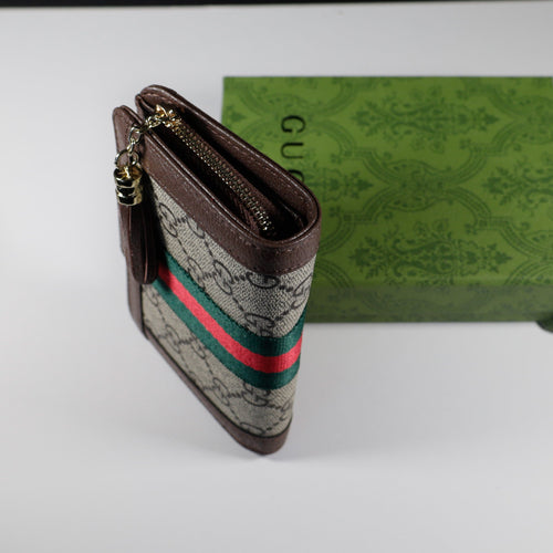 Tri Fold Wallet Diamante Canvas Card Holder