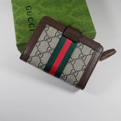 Tri Fold Wallet Diamante Canvas Card Holder
