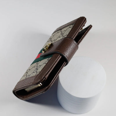 Tri Fold Wallet Diamante Canvas Card Holder