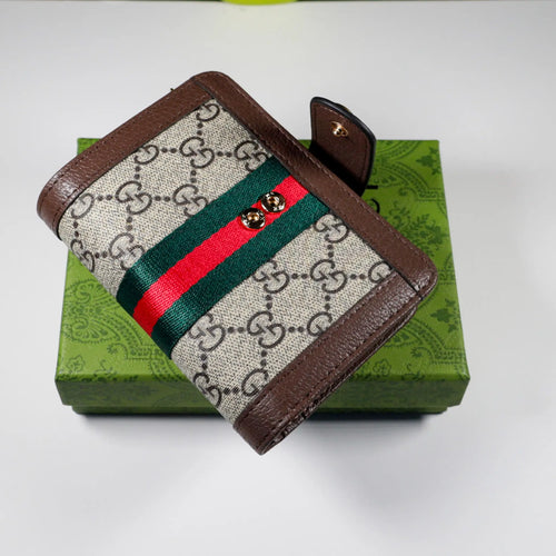 Tri Fold Wallet Diamante Canvas Card Holder