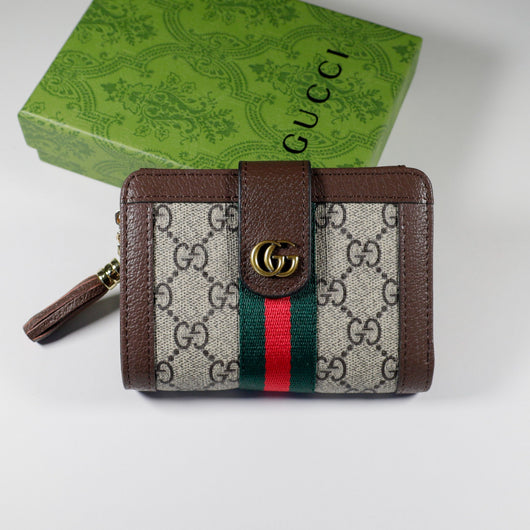 Tri Fold Wallet Diamante Canvas Card Holder