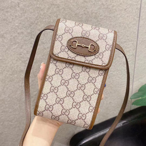 GG Crossbody Purse Leather Belt Case Holster