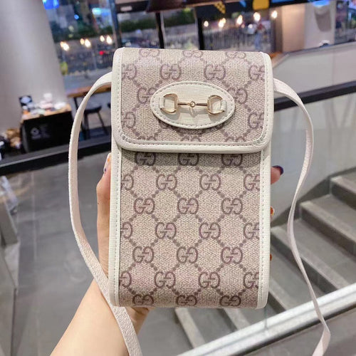 GG Crossbody Purse Leather Belt Case Holster