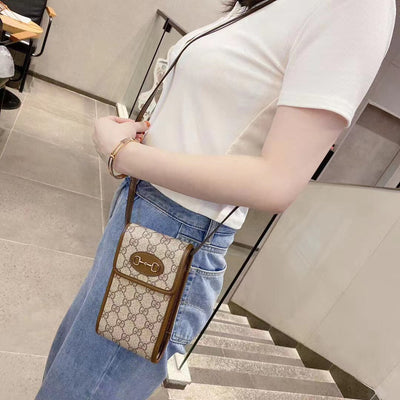 GG Crossbody Purse Leather Belt Case Holster