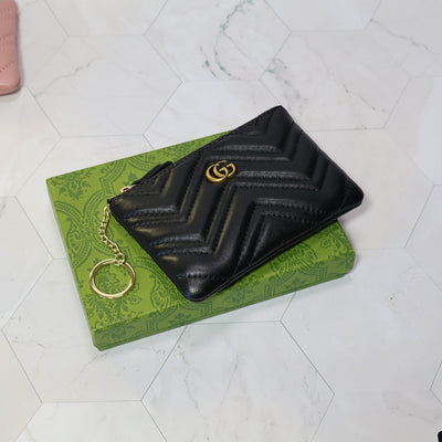 GG Marmont Zippered Mini Wallet Card Holder