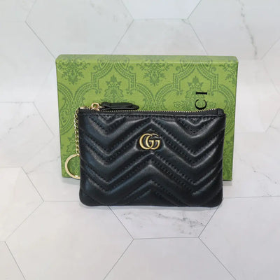 GG Marmont Zippered Mini Wallet Card Holder