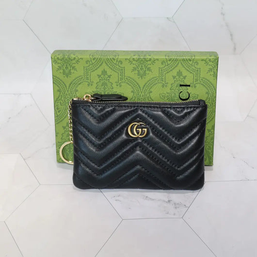 GG Marmont Zippered Mini Wallet Card Holder