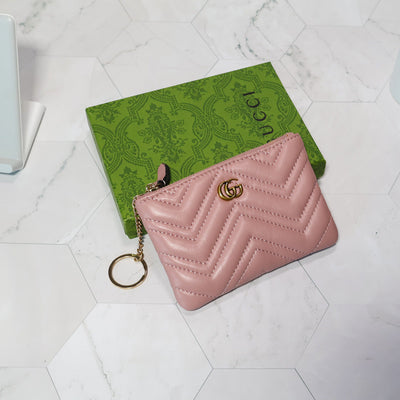 GG Marmont Zippered Mini Wallet Card Holder