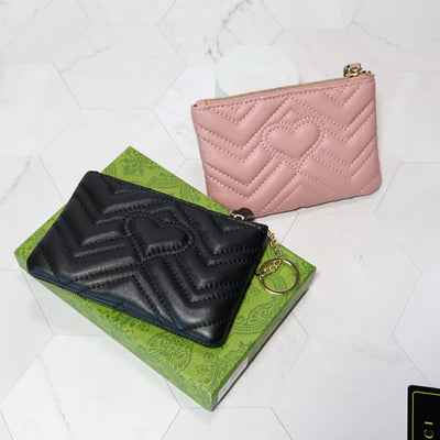 GG Marmont Zippered Mini Wallet Card Holder