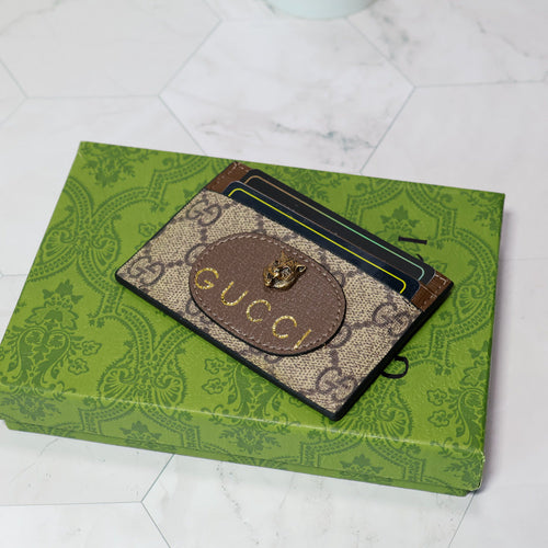 GG Card Case Holder Tiger Face