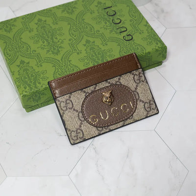 GG Card Case Holder Tiger Face
