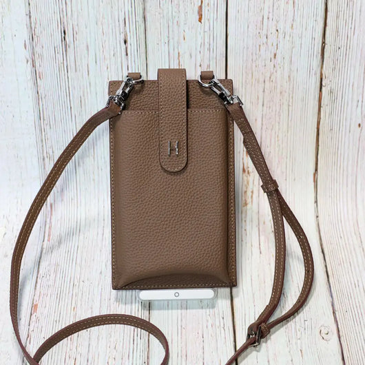 Genuine Leather HRM Crossbody Phone Clutch