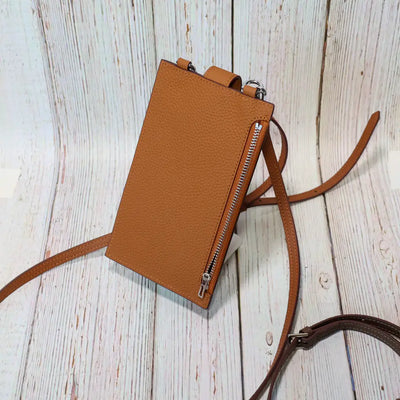 Genuine Leather HRM Crossbody Phone Clutch