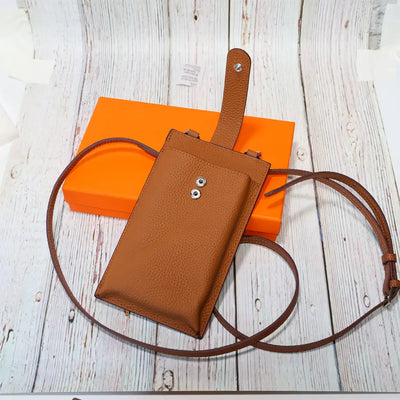 Genuine Leather HRM Crossbody Phone Clutch