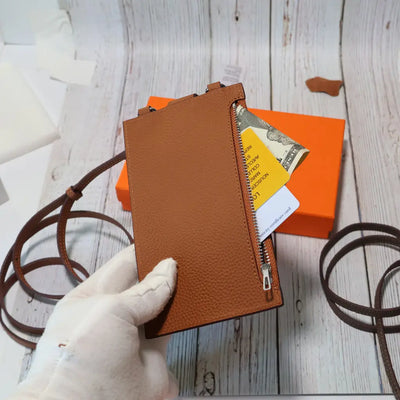 Genuine Leather HRM Crossbody Phone Clutch