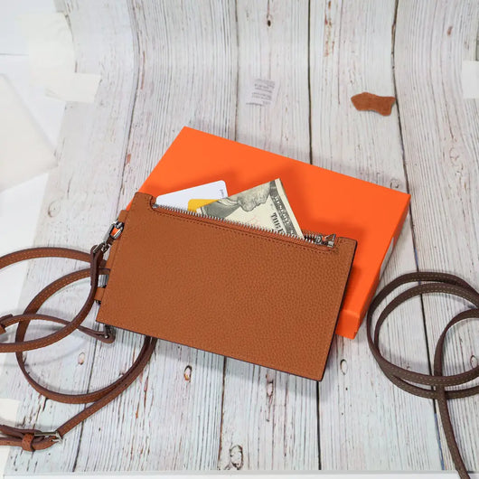 Genuine Leather HRM Crossbody Phone Clutch