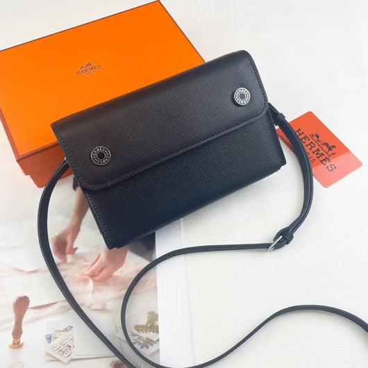 Calfskin Leather Crossbody Nap Bag