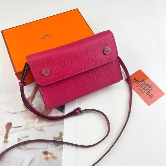 Calfskin Leather Crossbody Nap Bag