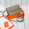 Calfskin Leather Crossbody Nap Bag