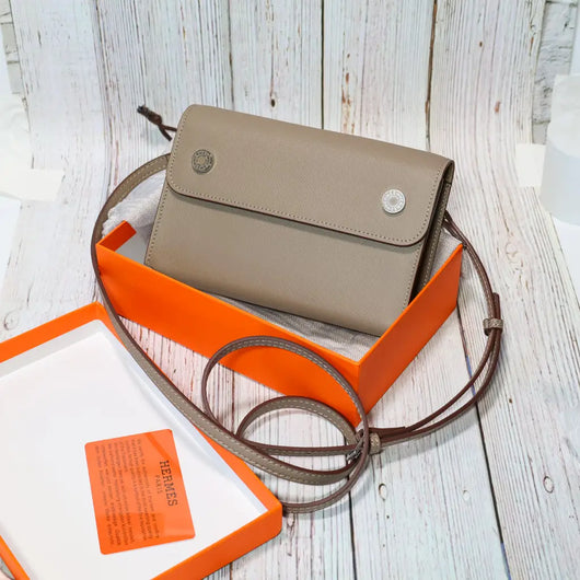 Calfskin Leather Crossbody Nap Bag