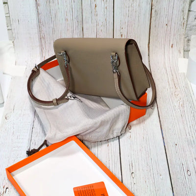 Calfskin Leather Crossbody Nap Bag