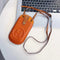 Universal H Mobile Phone Bag Crossbody Pouch Bag Adjustable Shoulder Strap / Orange