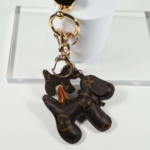 Mini Dog Keychain Bag Charm Decorative Accessory