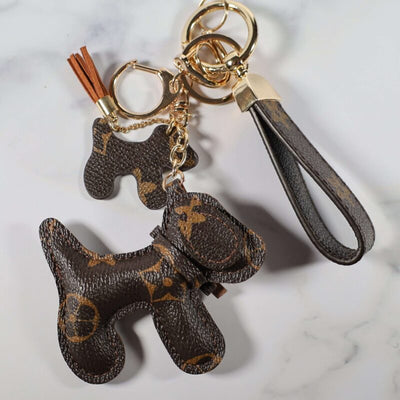 Mini Dog Keychain Bag Charm Decorative Accessory